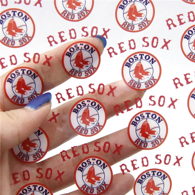 Red Sox Printed See Through Transparent Sheet FeeFiFauxLeather