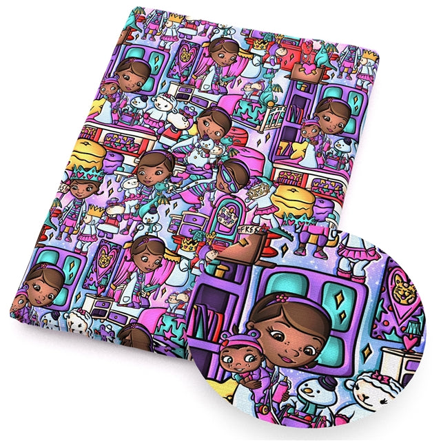 Doc McStuffinS Printed Faux Leather Sheet FeeFiFauxLeather