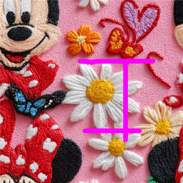 Mouse Faux Leather Sheet – Cartoon Character Smooth Material for DIY Accessories FeeFiFauxLeather