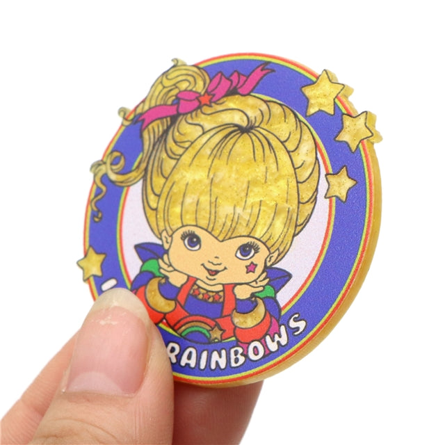 Rainbow Brite Fine Glitter Acrylic 5 piece set