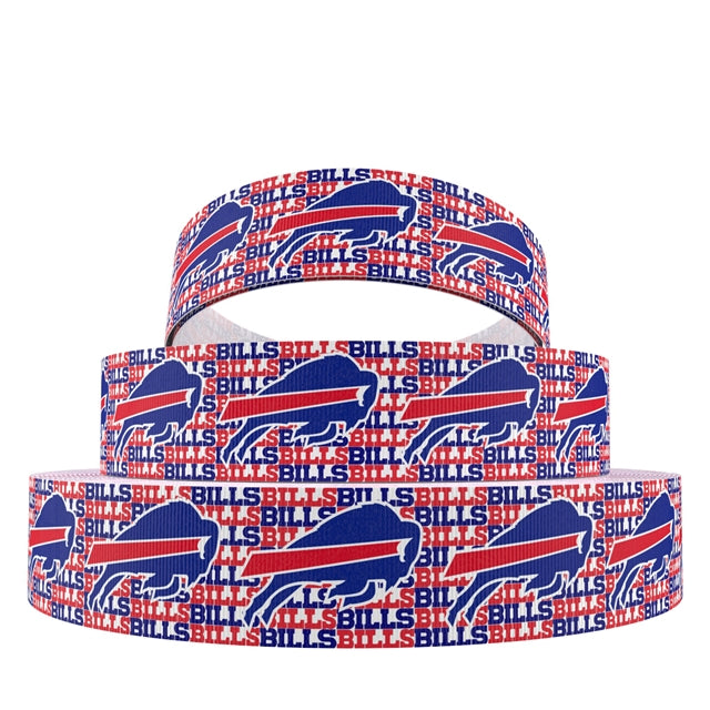 Buffalo Bills 1 Yard Printed Grosgrain Ribbon