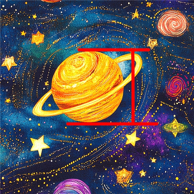 Planets Solar System Smooth Printed Faux Leather Sheet