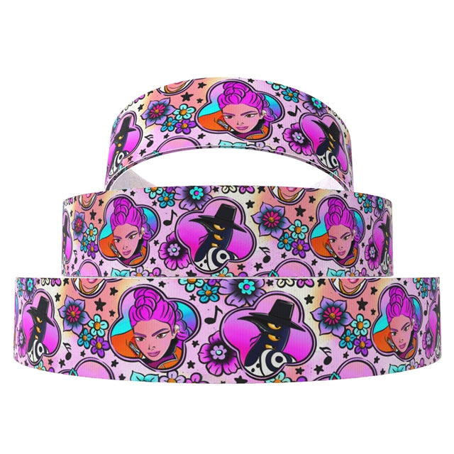 K-Pop Huntrx 1 Yard Printed Grosgrain Ribbon