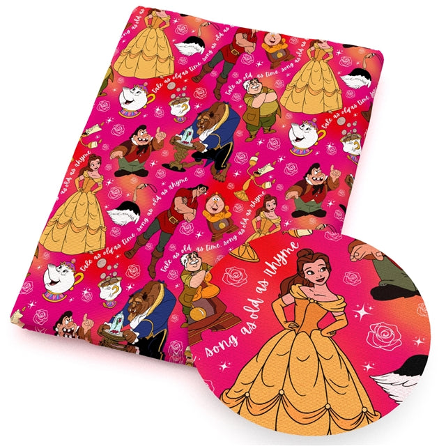 Princess Printed Faux Leather Sheet