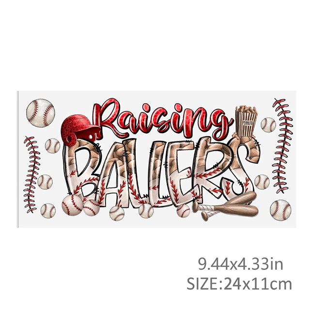 Baseball Baller UV DTF Cap Wrap – UV DTF Wrap Design for Cups & Tumblers FeeFiFauxLeather