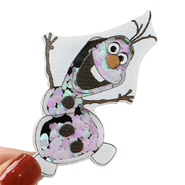 Olaf Frozen Quicksand Sequin Resin