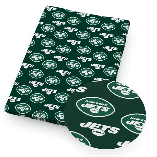 Jets Football Printed Fabric