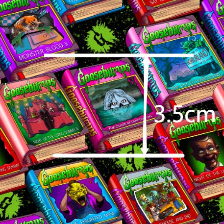 Goosebumps Books Printed Faux Leather Sheet FeeFiFauxLeather