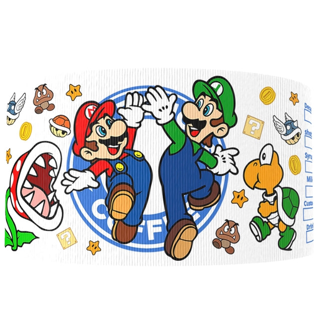 Mario 1 Yard Printed Grosgrain Ribbon