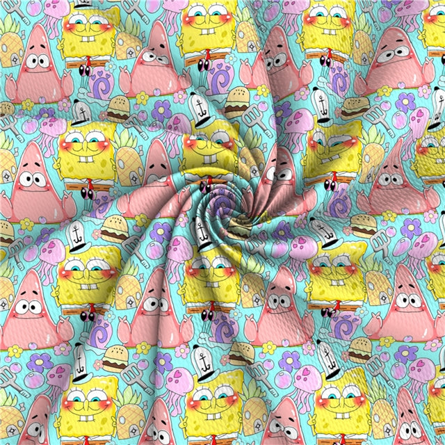 Sponge Bob Printed Fabric