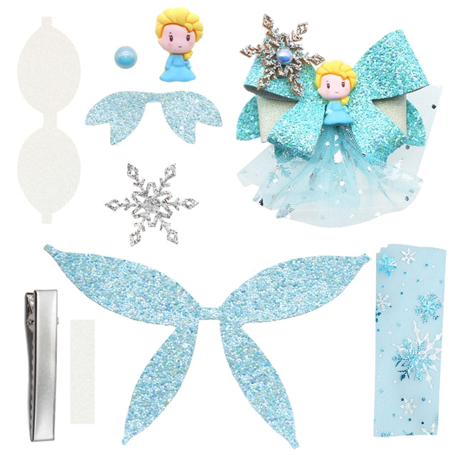 Frozen Printed Faux Leather Pre-Cut Bow Includes Centerpiece FeeFiFauxLeather