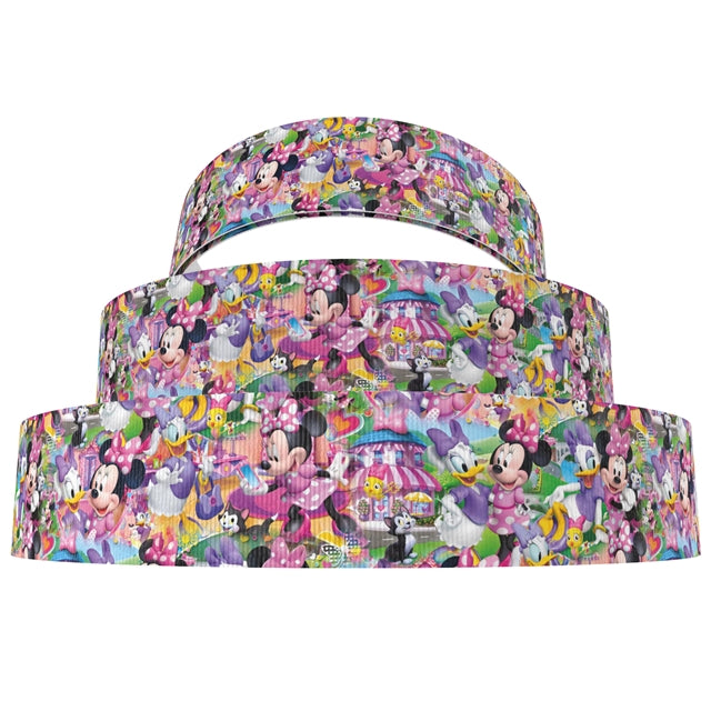 Mouse 1 Yard Printed Grosgrain Ribbon FeeFiFauxLeather