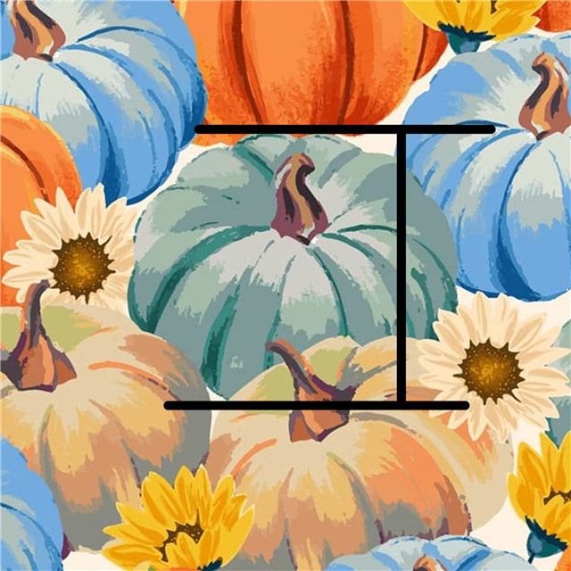 Pumpkins Fall Bullet Printed Fabric FeeFiFauxLeather