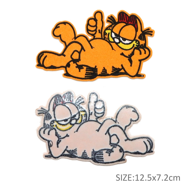 Orange Cat and Honey Bear Embroidery Patch