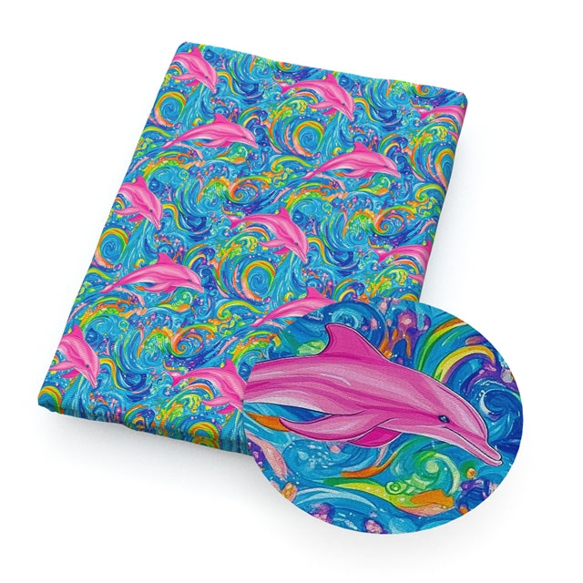 Dolphins Textured Liverpool/ Bullet Fabric