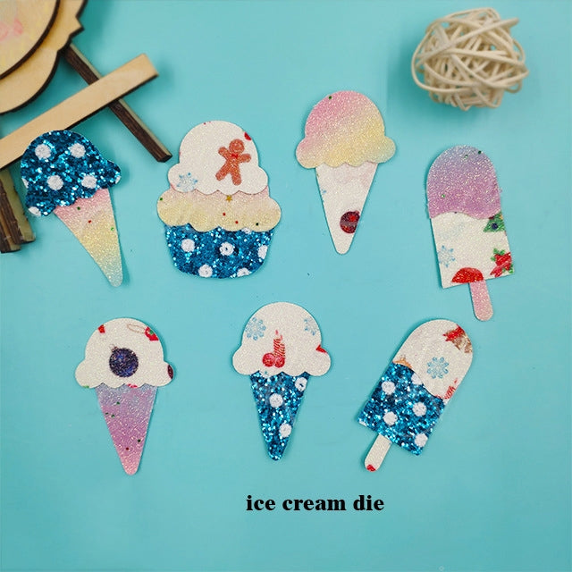 Ice Cream Bow Die for Making Hair Clips FeeFiFauxLeather