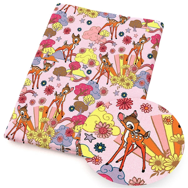 Bambi Printed Faux Leather Sheet FeeFiFauxLeather