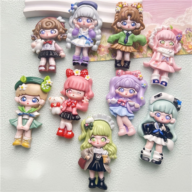 Dolls Flat Back Resin Centerpiece 1 pieces per order FeeFiFauxLeather