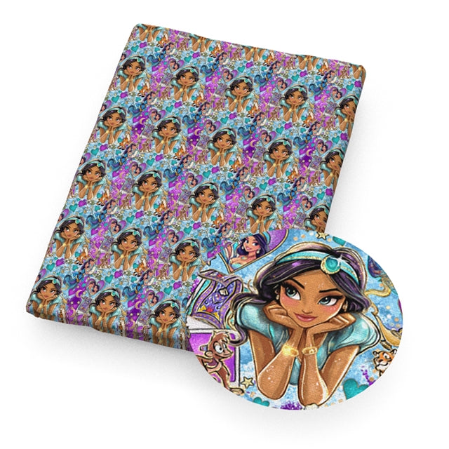 Princess Printed Faux Leather Sheet FeeFiFauxLeather