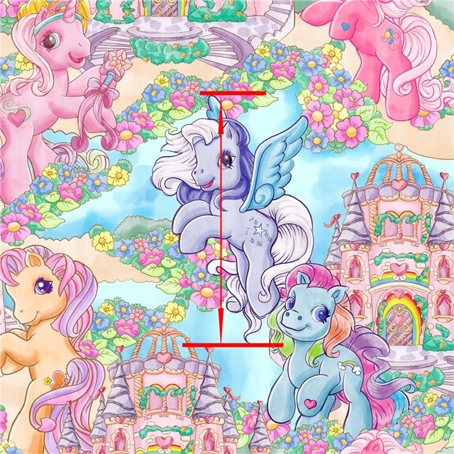 My Little Pony Faux Leather Sheet – Cartoon Character Smooth Material for DIY Accessories FeeFiFauxLeather