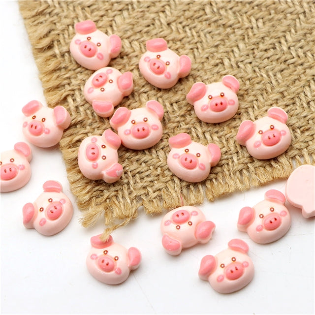 3-D Pig Acrylic Resin 5 piece set FeeFiFauxLeather