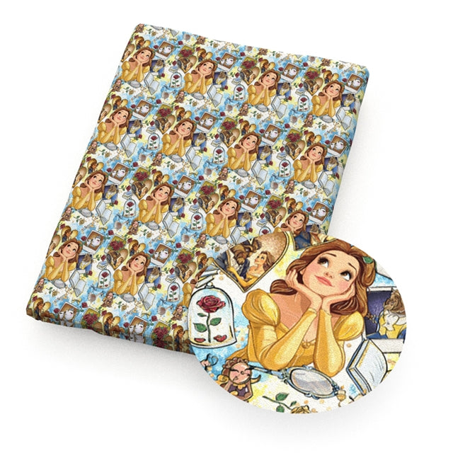 Princess Printed Faux Leather Sheet FeeFiFauxLeather