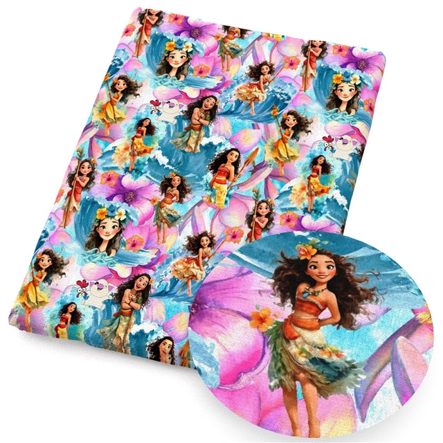 Ocean Princess Printed Fabric FeeFiFauxLeather