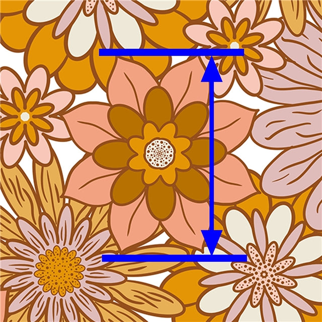 Flowers Floral  Printed Fabric FeeFiFauxLeather