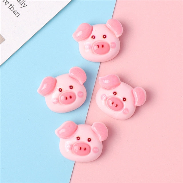 3-D Pig Acrylic Resin 5 piece set FeeFiFauxLeather