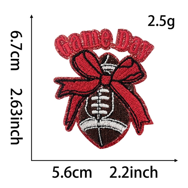 Football Embroidery Patch