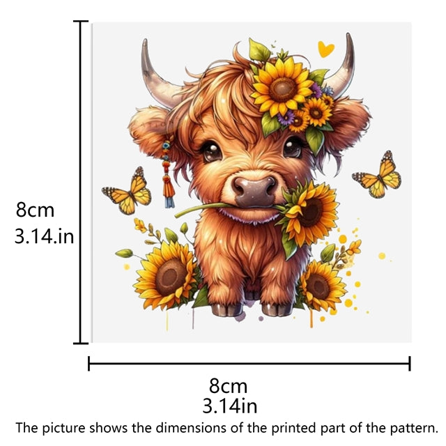 Cow UV DTF Cup Wrap – Farm Animal Tumbler Wrap for DIY Drinkware