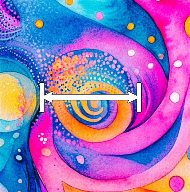 Tropical Sorbet Swirl Printed Faux Leather Sheet FeeFiFauxLeather