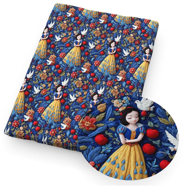 Princess Printed Faux Leather Sheet FeeFiFauxLeather