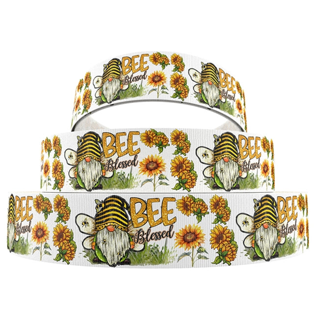 Bee 1 Yard Printed Grosgrain Ribbon