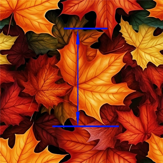 Fall Leaves Bullet Printed Fabric FeeFiFauxLeather