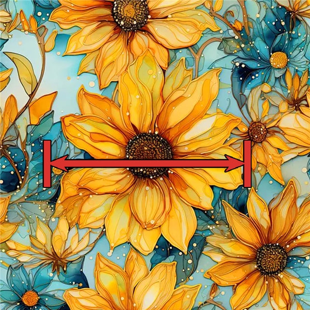 Flowers Printed Faux Leather Sheet FeeFiFauxLeather