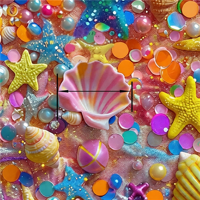 The Sea, Starfish Printed Faux Leather Sheet FeeFiFauxLeather