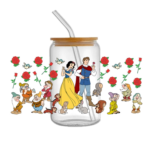 Princesses UV DTF Cup Wrap – DIY Tumbler Wrap for Drinkware Crafting FeeFiFauxLeather