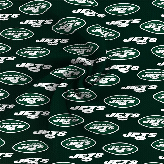 Jets Football Printed Fabric