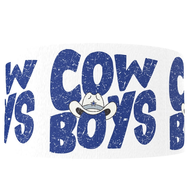 Cowboys Football 1 Yard Printed Grosgrain Ribbon 1 1/2 inch wide