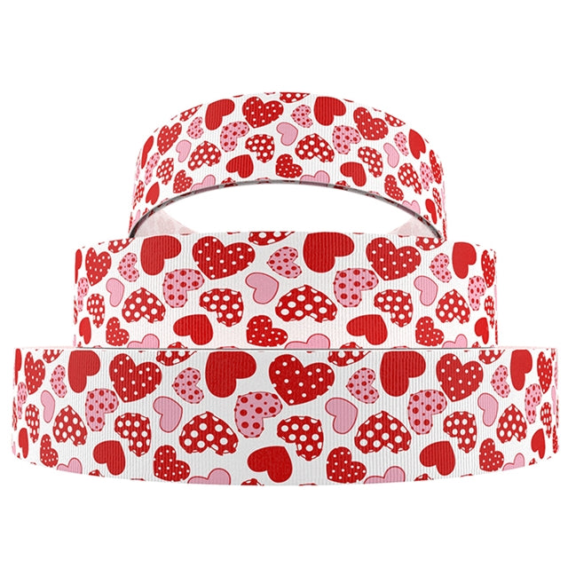 Valentine 1 Yard Printed Grosgrain Ribbon 1 1/2 inch wide