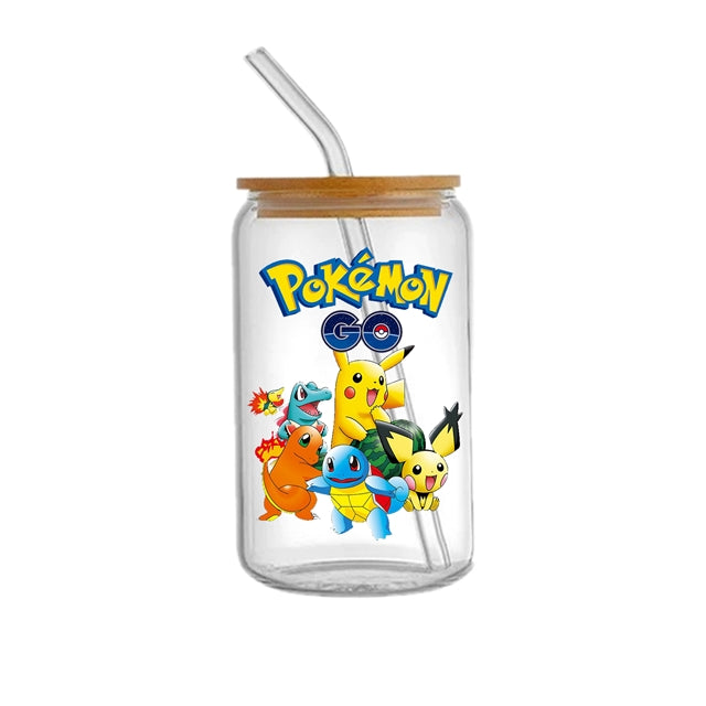 Pocket Monster UV DTF Glass Can Wrap FeeFiFauxLeather