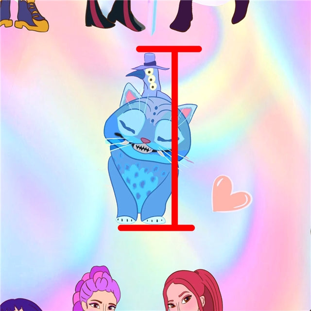 K-Pop Huntrix Printed Fabric FeeFiFauxLeather