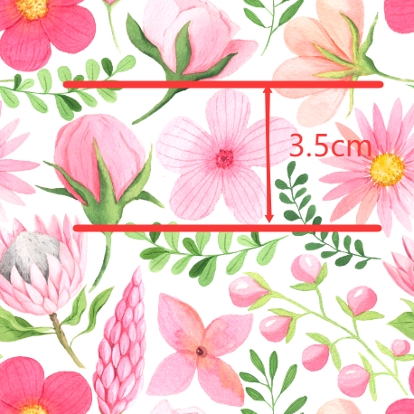 Flowers Bullet Printed Fabric FeeFiFauxLeather