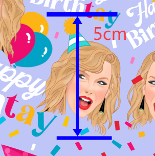 Taylor Swift Printed Fabric FeeFiFauxLeather