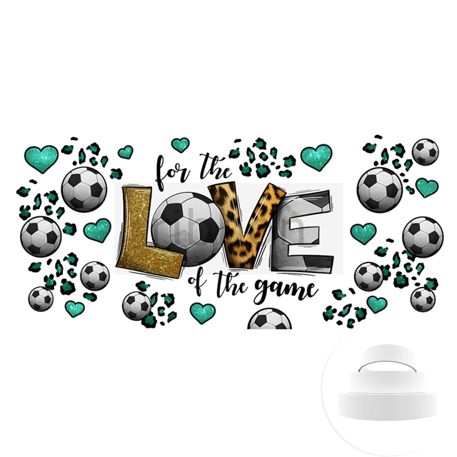 Soccer 1 Yard Printed Grosgrain Ribbon