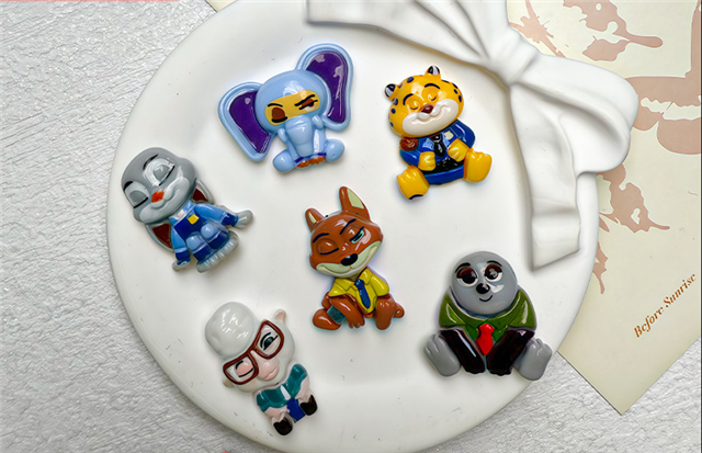 3-D Rabbit Acrylic Resin 5 piece set FeeFiFauxLeather