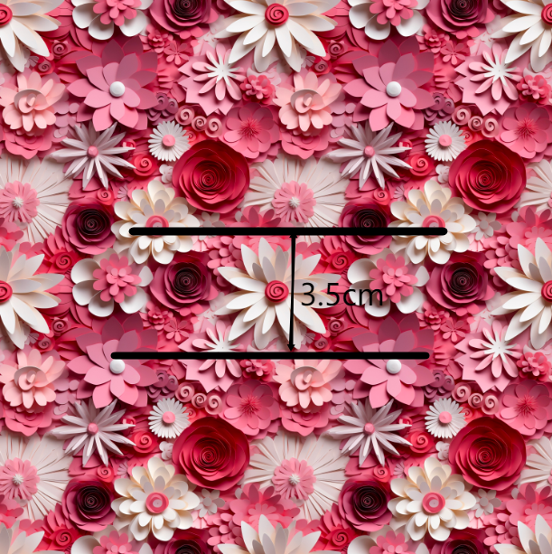 Flowers Bullet Printed Fabric FeeFiFauxLeather