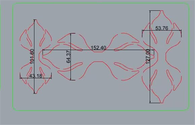 Bow Die for Making Bows using Cutter Multiple Sizes Bow