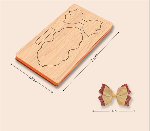 Pinch Bow Cutting Die for Making Bows. FeeFiFauxLeather